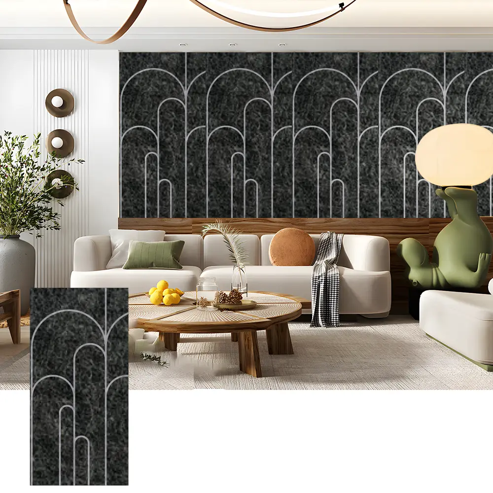 3D PET Acoustic Wall Panels para sa Dekorasyon na Interior