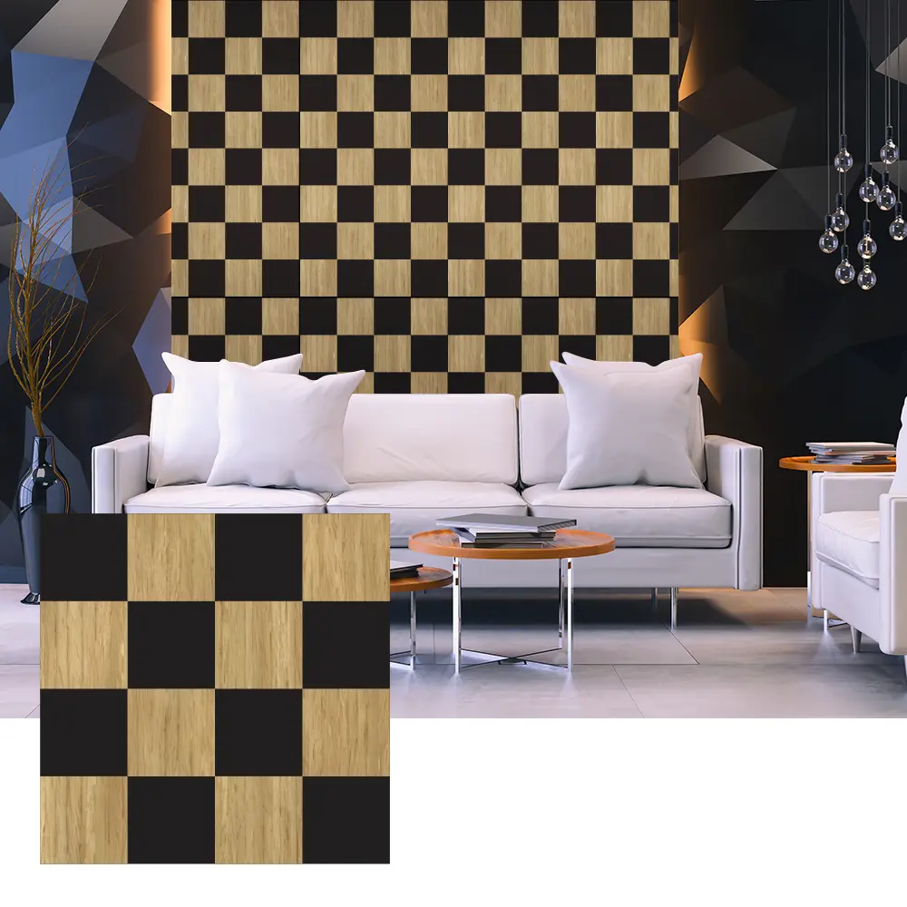 Mga 3D Wood Veneer Acoustic Panel para sa Interior Wall Design Mga 3D Wood Veneer Acoustic Panel para sa Interior Wall Design