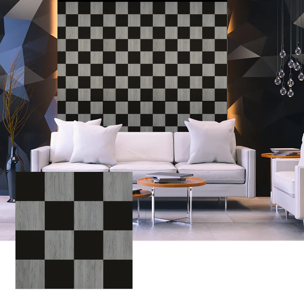Mga 3D Wood Veneer Acoustic Panel para sa Interior Wall Design