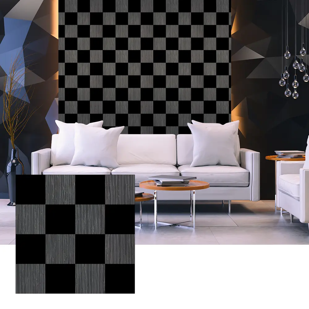 Mga 3D Wood Veneer Acoustic Panel para sa Interior Wall Design