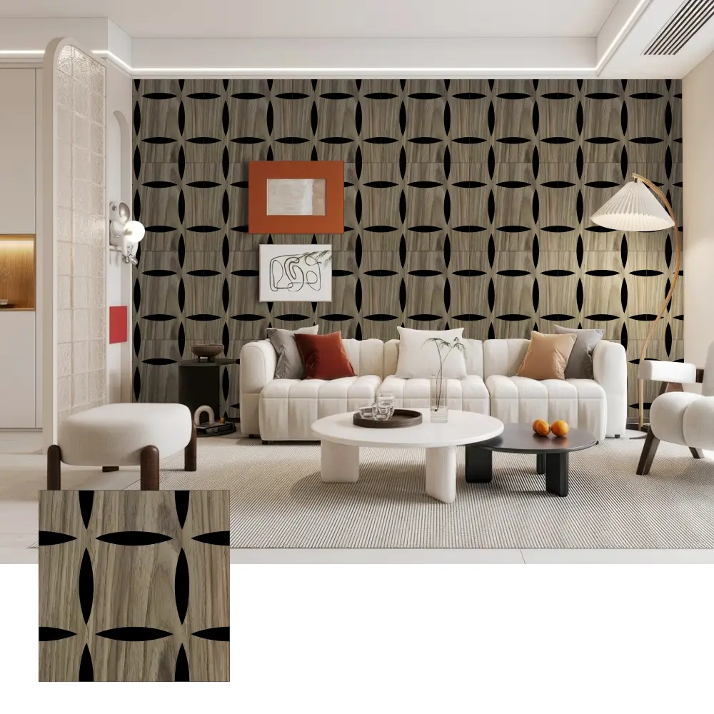 3D Wooden Acoustic Wall Panel para sa Dekorasyon na Interior 3D Wooden Acoustic Wall Panel para sa Dekorasyon na Interior