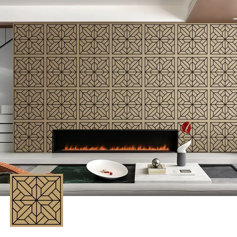 Mga Dekorasyon na Wood Veneer Acoustic Panel para sa Interior na Paggamit