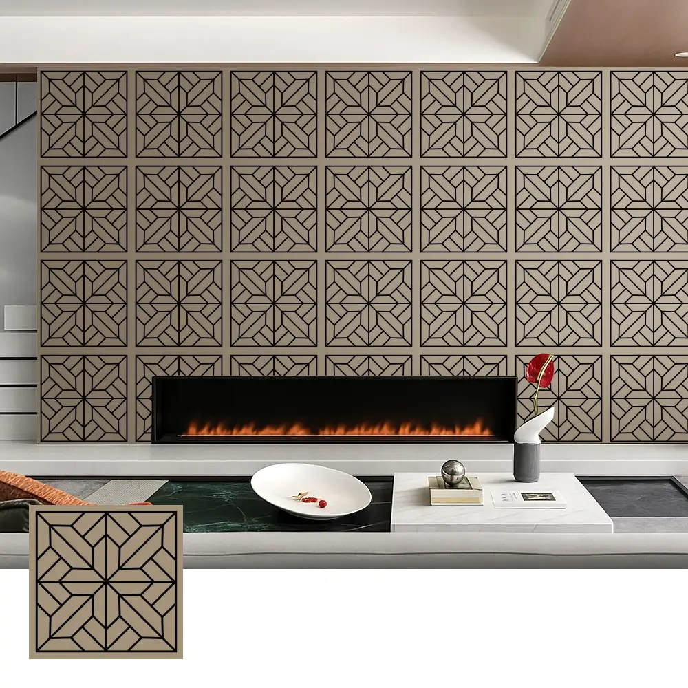 Mga Dekorasyon na Wood Veneer Acoustic Panel para sa Interior na Paggamit