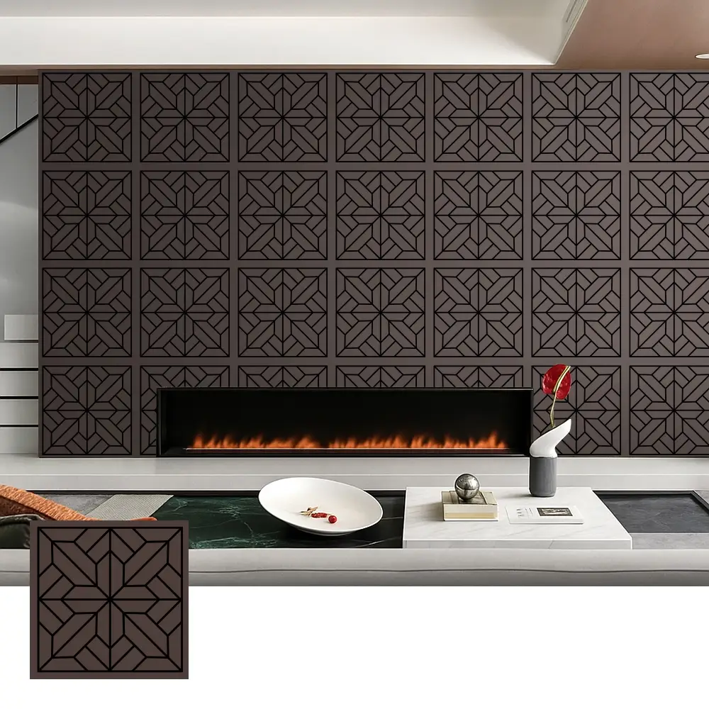 Mga Dekorasyon na Wood Veneer Acoustic Panel para sa Interior na Paggamit