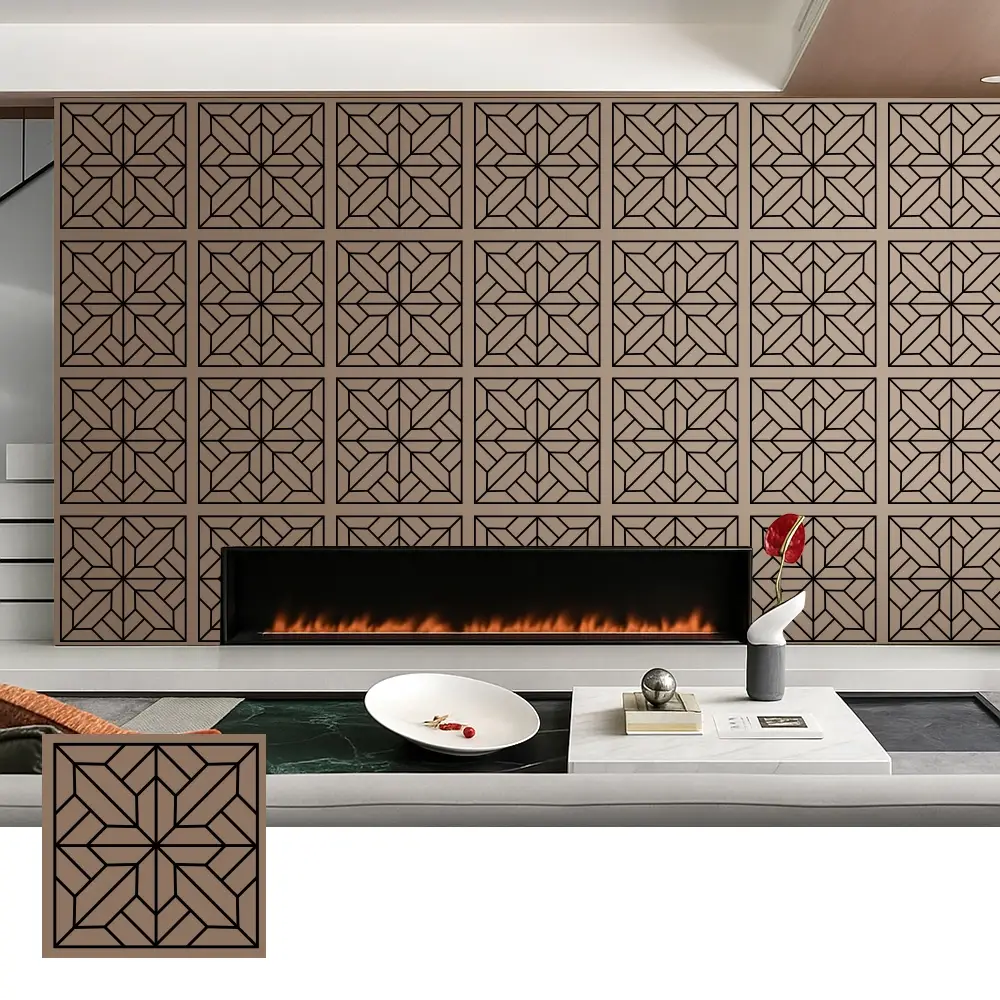 Mga Dekorasyon na Wood Veneer Acoustic Panel para sa Interior na Paggamit