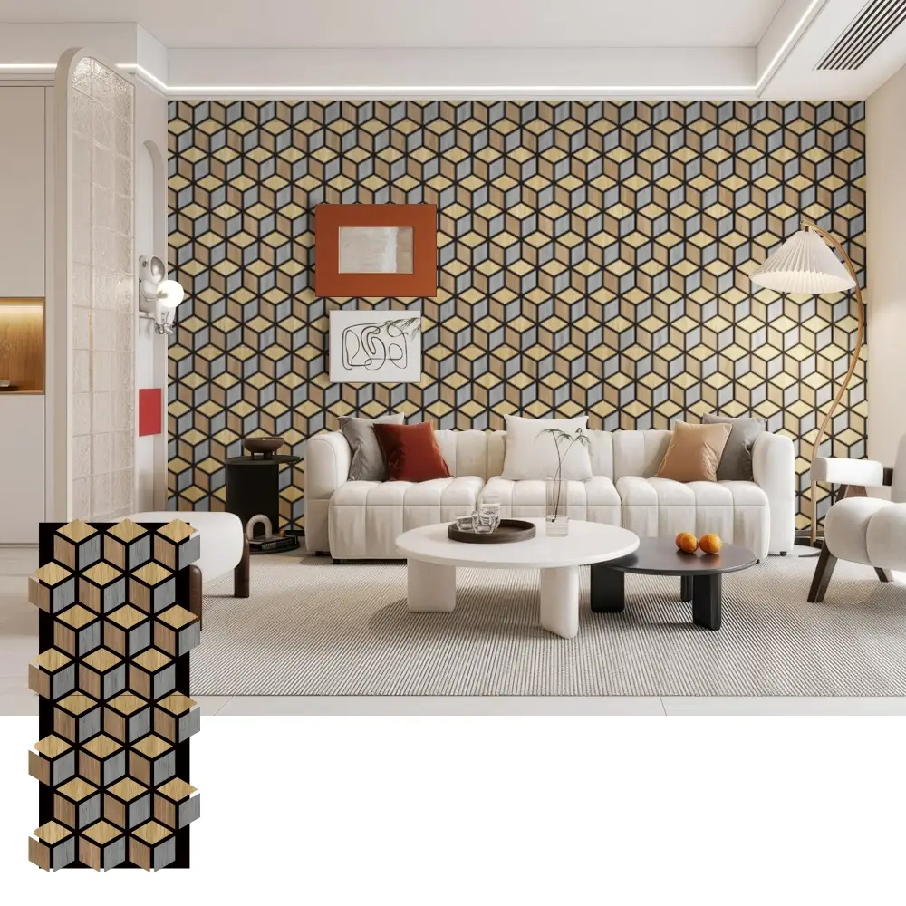 Madaling I-install ang Acoustic Wood Wall Panels para sa Interior Use