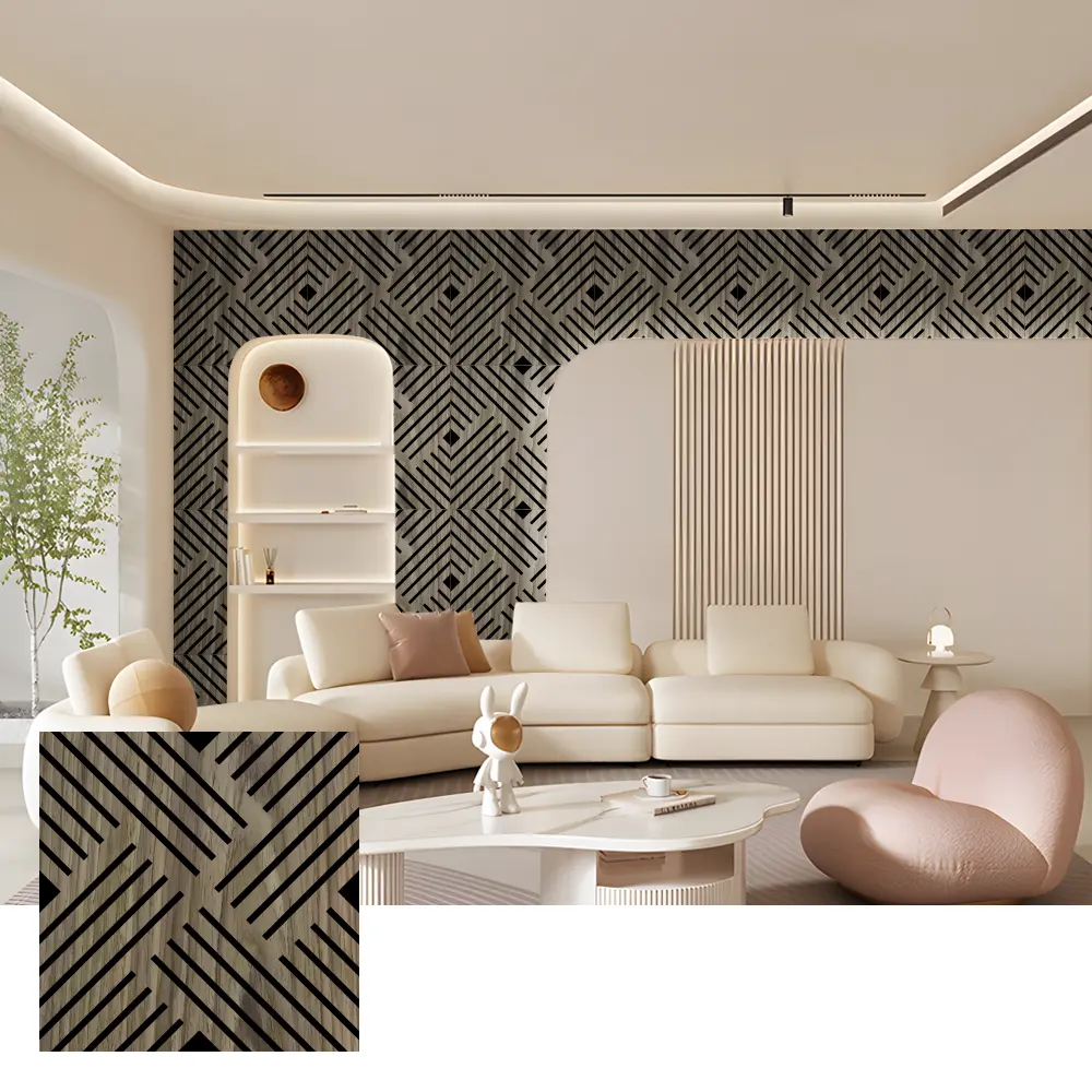 Eco-Friendly Wood Slat Acoustic Panels para sa Interior Walls Eco-Friendly Wood Slat Acoustic Panels para sa Interior Walls