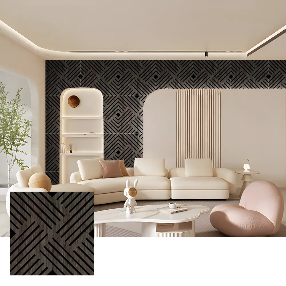 Eco-Friendly Wood Slat Acoustic Panels para sa Interior Walls