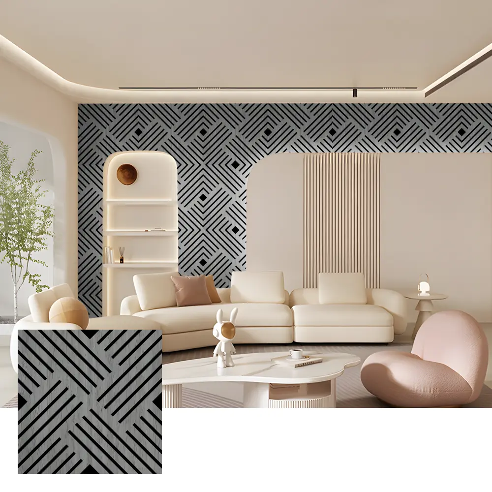 Eco-Friendly Wood Slat Acoustic Panels para sa Interior Walls