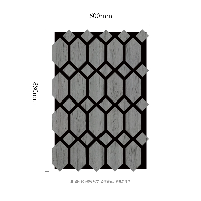 Faceted Hexagon Lattice MDF-on-PET Acoustic Wall Panel Faceted Hexagon Lattice MDF-on-PET Acoustic Wall Panel