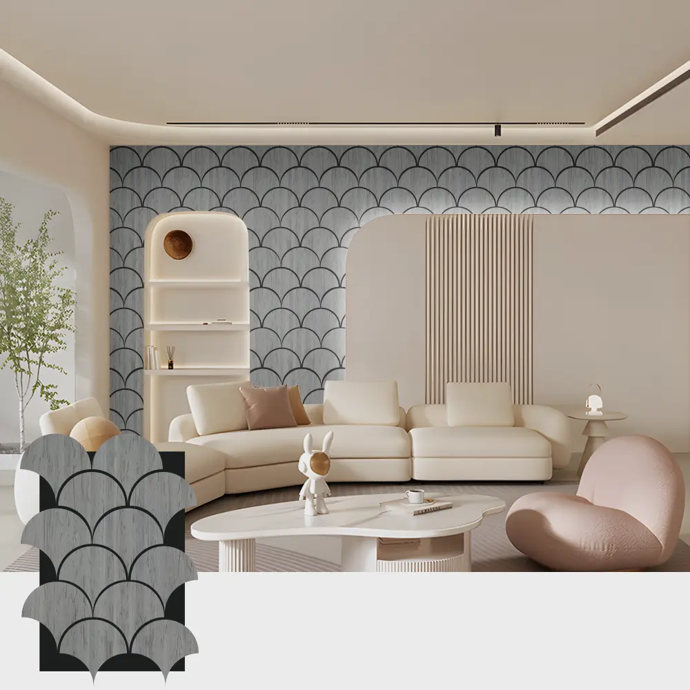 Mga Grooved Wood Acoustic Panel para sa mga Interior Space