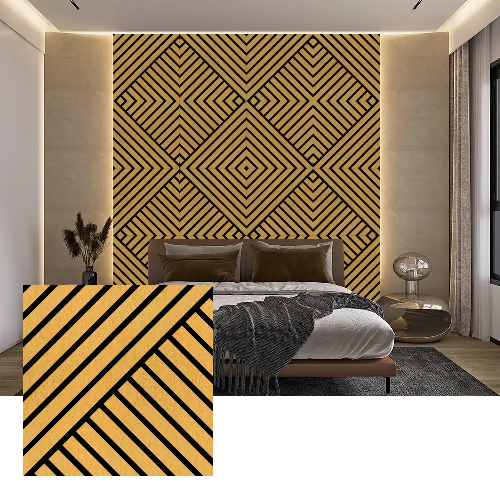 Indoor PET Acoustic Wall Panels para sa Pagbawas ng Ingay
