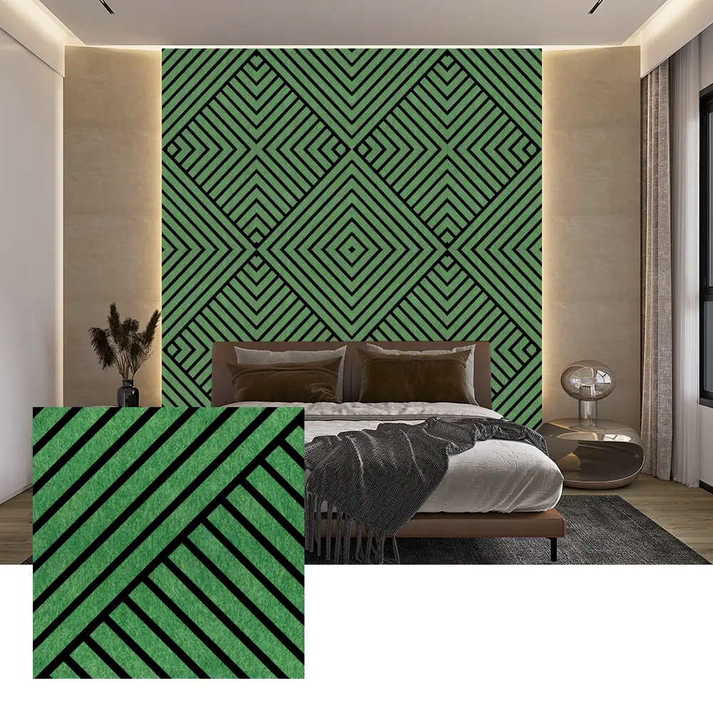 Indoor PET Acoustic Wall Panels para sa Pagbawas ng Ingay