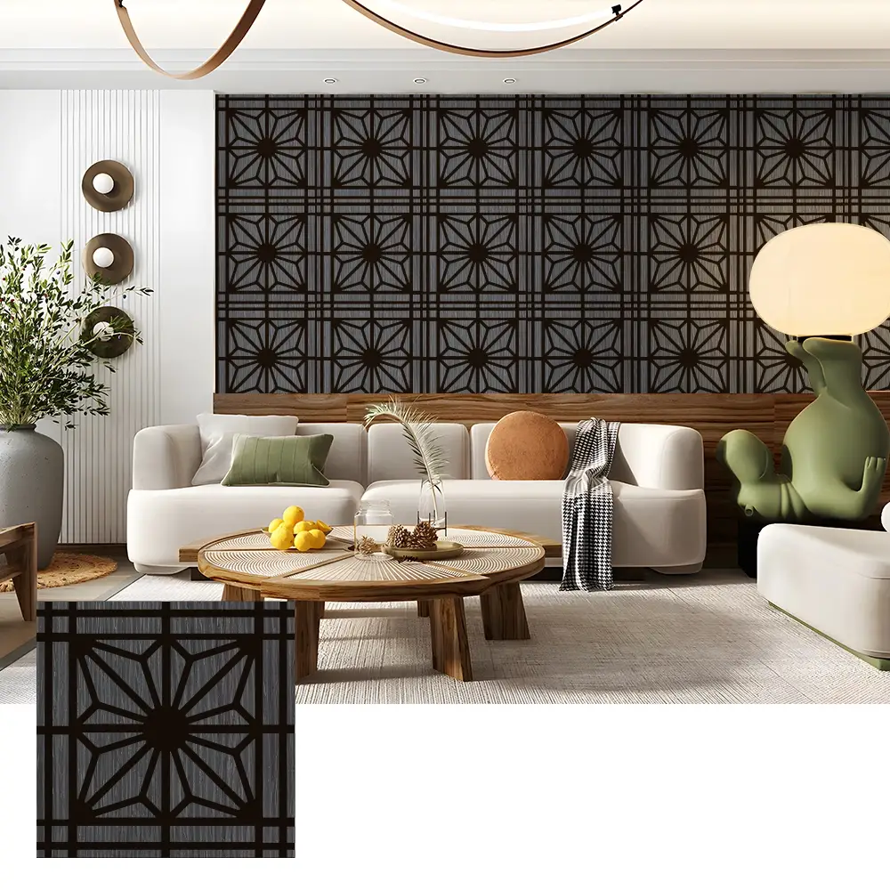 Natural Wood Veneer Acoustic Panels para sa Cinema Walls