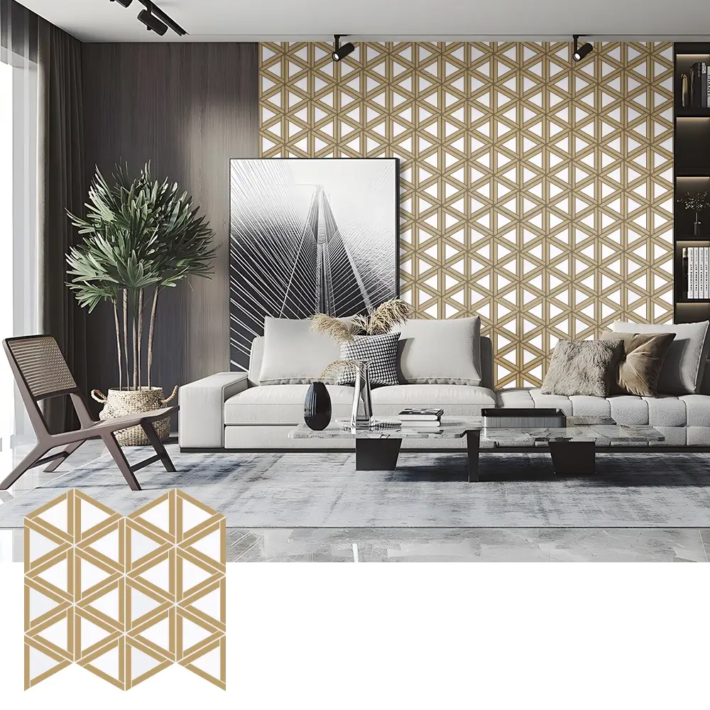 Self-Adhesive PET Acoustic Wall Panels para sa Panloob na Paggamit