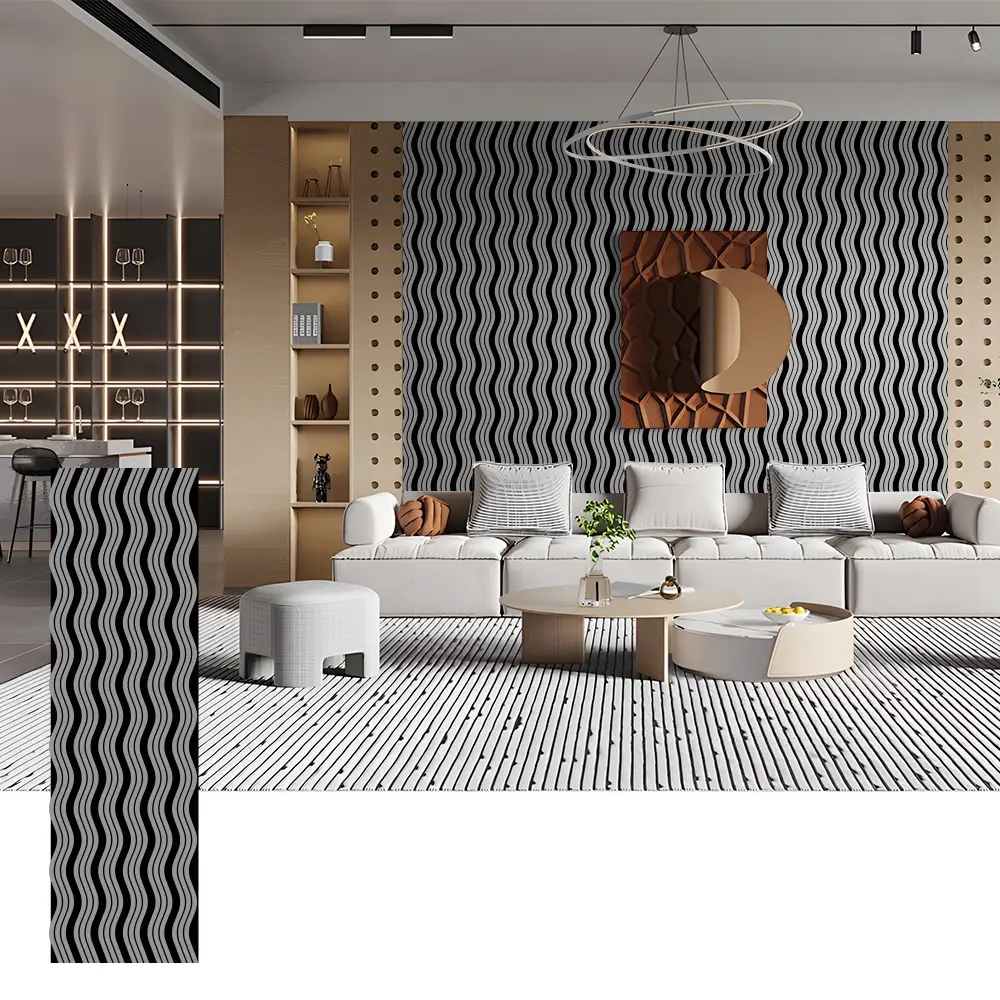 Mga Wave Shape Acoustic Wood Panel para sa Feature Walls