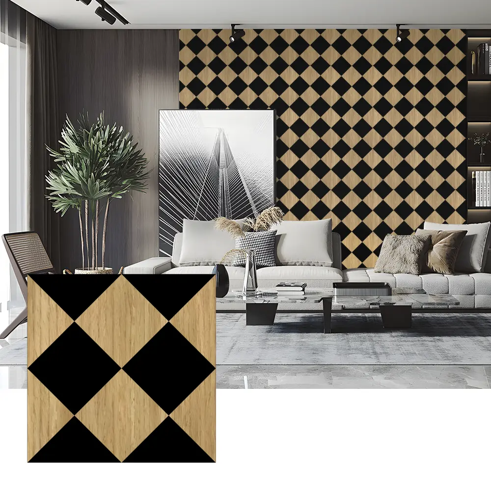 Mga Wood Veneer Acoustic Panel para sa Dekorasyon sa Wall ng Silid-tulugan Mga Wood Veneer Acoustic Panel para sa Dekorasyon sa Wall ng Silid-tulugan