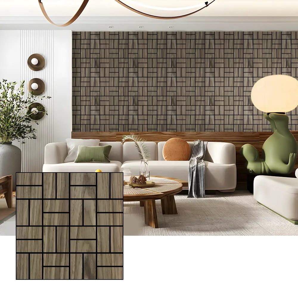 Wood Veneer Acoustic Wall Panels para sa Sound Absorption