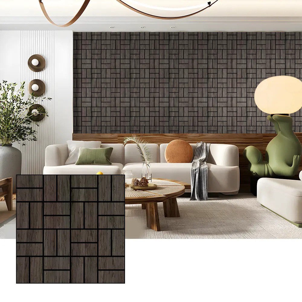 Wood Veneer Acoustic Wall Panels para sa Sound Absorption