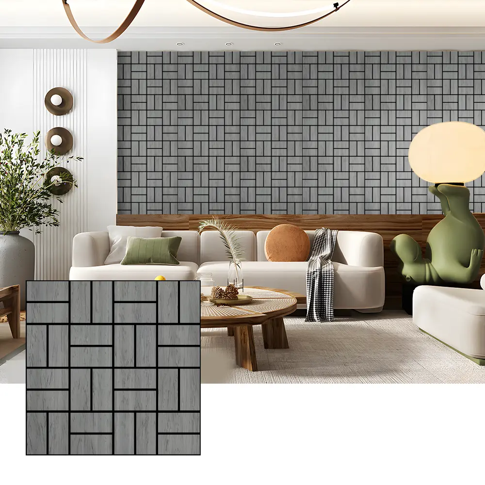 Wood Veneer Acoustic Wall Panels para sa Sound Absorption