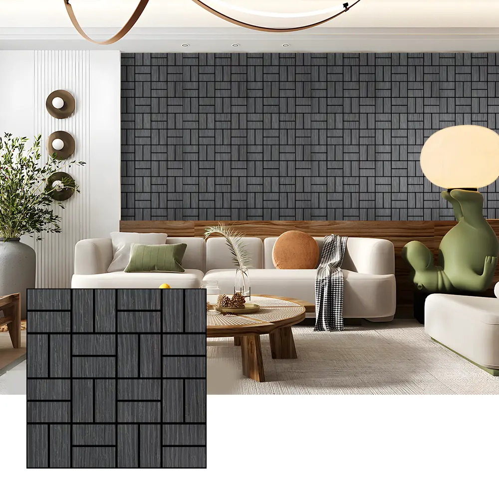 Wood Veneer Acoustic Wall Panels para sa Sound Absorption