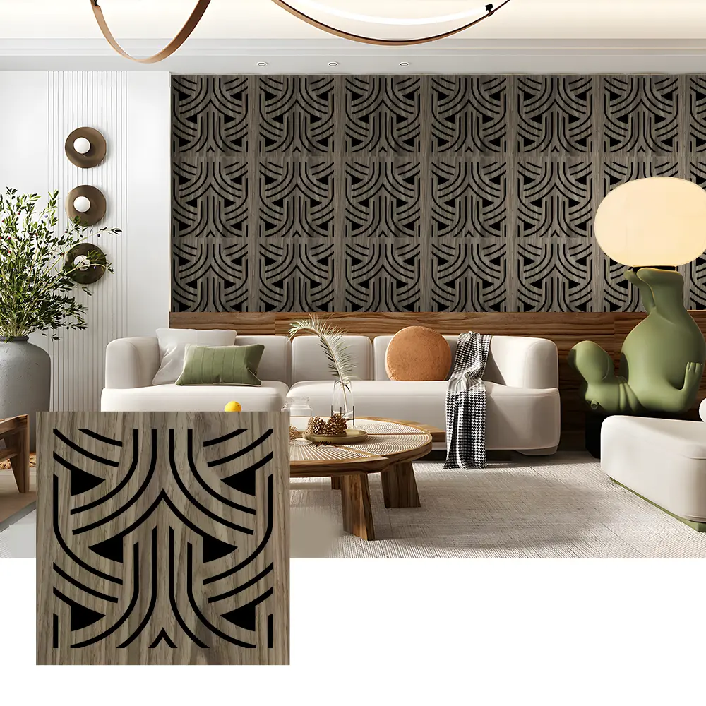 Mga Wooden Acoustic Slat Panel para sa Mga Aplikasyon sa Pader