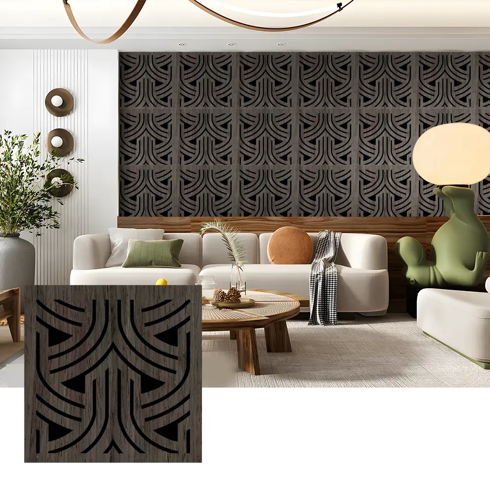 Mga Wooden Acoustic Slat Panel para sa Mga Aplikasyon sa Pader