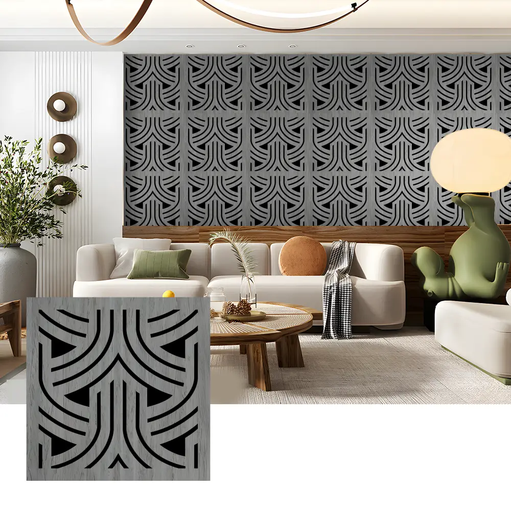 Mga Wooden Acoustic Slat Panel para sa Mga Aplikasyon sa Pader